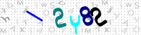 Blue Captcha Image