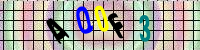 Blue Captcha Image